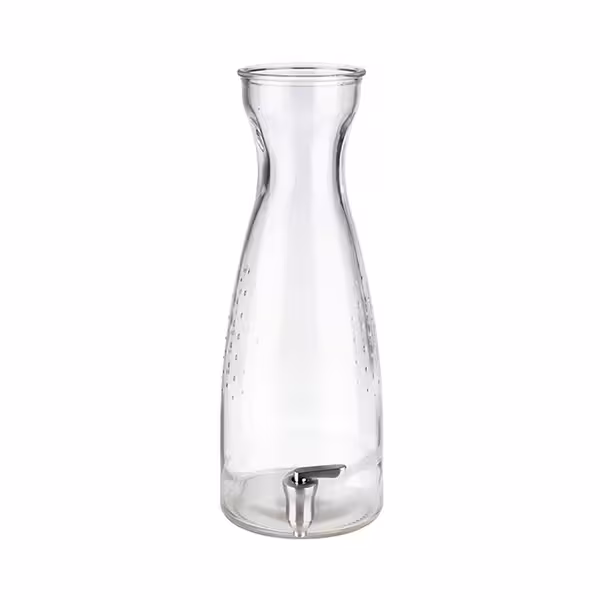 Musluklu Cam Şerbetlik - Standlı - Ø155mm