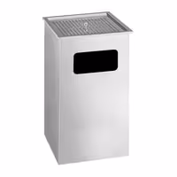 Kanta za smeće - s pepeljarom - 300x300x600 mm - Nehrđajući čelik