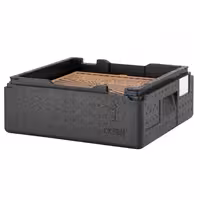 CAMBRO | CAM GOBOX® - Kutija za dostavu pizze sa unosom sa gornje strane - Za 2 pizze - Crna boja