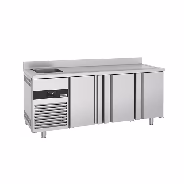 Külmlett PREMIUM - 1900x720 mm - 420 l - ventileeritud jahutus - koos 3 uksega - Tagaserv