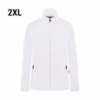 KARLOWSKY | Women's Workwear Fleece Jacket Warm‑Up – White - XXL - Recycled Polyester