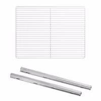 (2 szt.) Prowadnica półki - z plastyfikowanym rusztem - EN 600x400 - 1050x410mm - Długość: 650mm - kompatybilny z BGI, BKGI, BKI, BTGI, BZI, POI (głębokość 800mm)