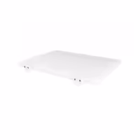 Vágódeszka - 250x400 mm - Vastagság: 20 mm - HACCP - polietilén - fehér - csúszásgátló stoperekkel