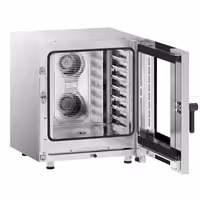 Commercial Electric Combi Oven - Digital Controls - 7x GN 1/1 - incl. Automatic washing system, Core temperature probe, Direct steam injection