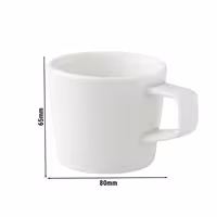 (12 pcs) WHITE DELIGHT | Cappuccino Cup White Delight - 180ml - White