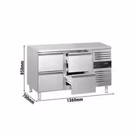 Rashladni pult ECO - 1360x700 mm - 282 l - s 4 ladica - Ventilirano hlađenje