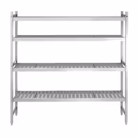وحدة رفوف ألمنيوم - بداية - 1611x1800mm - عمق: 460 mm - 4 رفوف - الحمولة: 600 kg