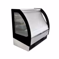 Commercial multideck display fridge - Open front - 1875mm - 548L - with 3 shelves - solid rear