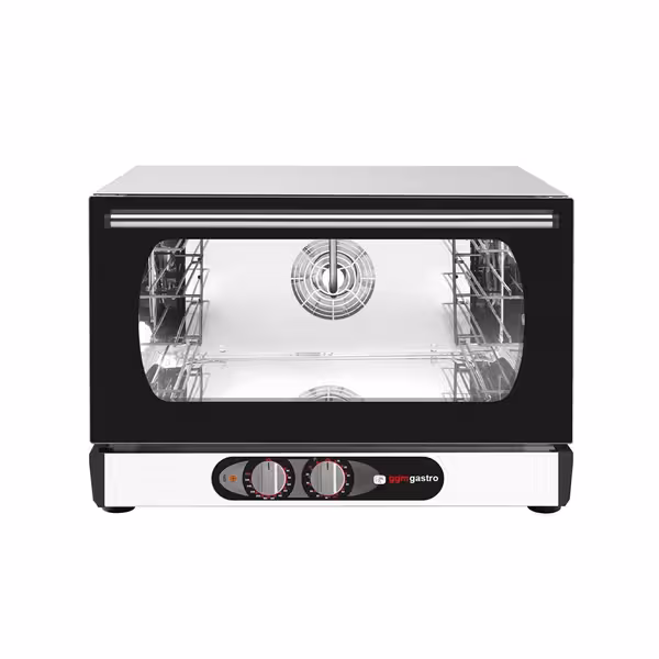 Electric Compact Convection Oven - with Steam Injection - Manual Controls - 3x GN 1/1 or 3x 600x400mm (EN 60x40)