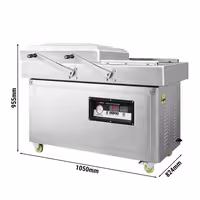 Vakuumski aparat s dvostrukom komorom – 20 m³/h – 750 W