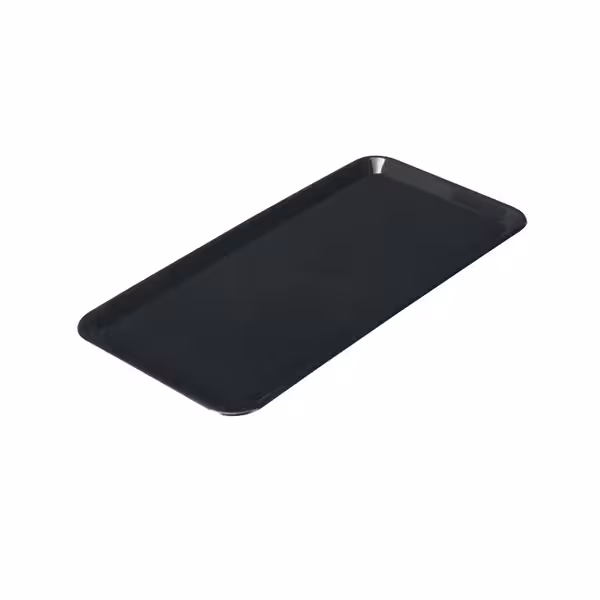 Placă de prezentare dreptunghiulară – plastic – 400 x 200 x 15 mm – negru