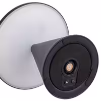 (4 adet) Şarj Edilebilir Masa Lambası - CONE MINI - 3 kademeli kısılabilir - Ø130x115mm - Siyah