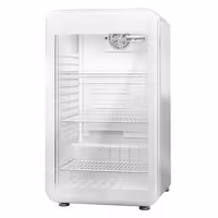 Minibar hladnjak - 495 mm - bruto 120 l - s jednim staklenim vratima - bijela