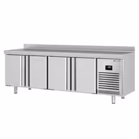 Zamrzni pult PREMIUM PLUS - 2452x700 mm - 630 l - Ventilirano hlađenje - s 4 vrata - Podignuti rub