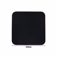 (6 adet) SELTMANN WEIDEN | Coupe tabak - düz kare - 220x220 mm - Siyah