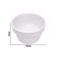 (18 komada) THERMO FUTURE BOX | Porculanska zdjela za priloge – okrugla – 500 ml – bijela