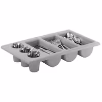 (6 Stück) GN 1/1 Besteckbehälter - 530x325mm - Polypropylen - 6 Fächer