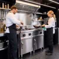 Plită cu inducție pentru wok PROFESIONALĂ - 3,5 kW - 1 zonă de gătit - bol wok Ø 300 mm