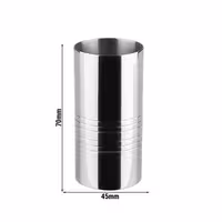 (6 pz) Misurino da bar doppio - Acciaio inox - 3cl & 5cl