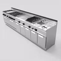 Lávaköves gázgrill - 13,8 kW - Öntöttvas grillrács - 2 grillrács - Asztali kivitel - 700-as sorozat