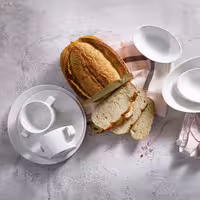 (6 adet) WHITE DELIGHT - Kulplu Çorba Kasesi - Ø100mm - 300 ml - Beyaz