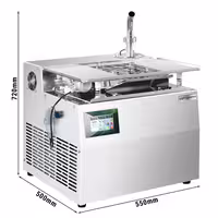Commercial Countertop Chocolate Tempering Machine - 11kg - 1,75kW - with Dispensing Spout