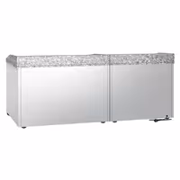 Pizzakylbänk PREMIUM - 2300x700 mm - 5 dörrar
