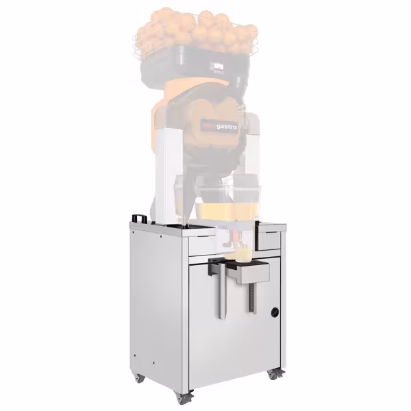 Alt Stand - Soğutmalı Dispenser Ünitesi - Portakal Sıkacağı OFZ2 ile Uyumlu - Alüminyum - 580x550x830mm - Tekerlekli