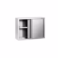 خزانة حائط ستانلس ستيل PREMIUM - 1000x400mm - مع باب انزلاقي - ارتفاع 800 mm