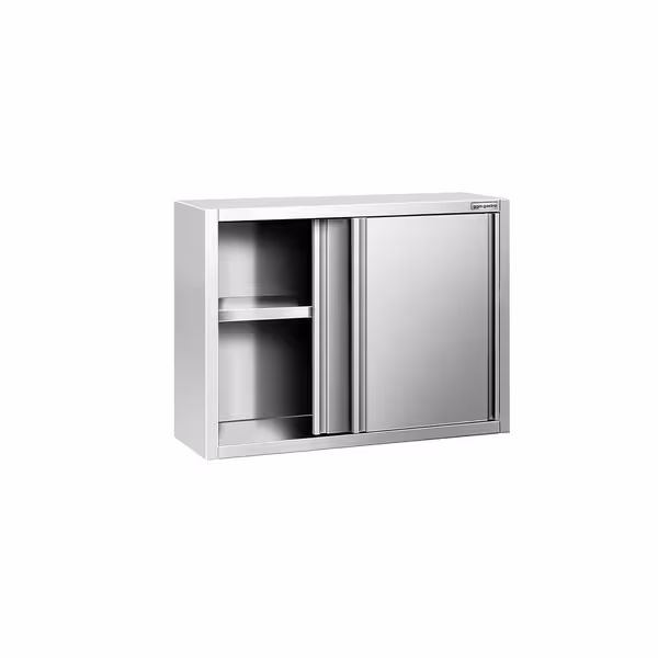 خزانة حائط ستانلس ستيل PREMIUM - 1000x400mm - مع باب انزلاقي - ارتفاع 800 mm