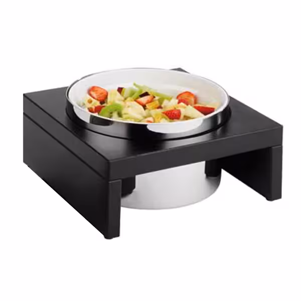Kase - BRIDGE - Paslanmaz Çelik & Melamin & Ahşap - 2,5L - yuvarlak - Ø230mm - 275x275mm - Derinlik:140mm - Beyaz/Dunkelbraun