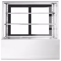 Commercial cake display fridge - 598L - 1500mm - Double glazing - with 2 adjustable shelves - rear sliding doors