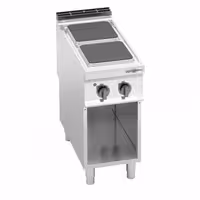 Električni štednjak - Linija 900 - 2 -os. - 400x900x965 mm - 7 kW - 2 ploče - samostojeći - otvoreni ormarić