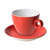 (6 kom) BART COLOUR CAFE - Šalica za cappuccino - 230 ml - Crvena