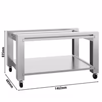 Base Stand - for Pizza Oven - 1462x485x835mm - Stainless Steel - for POP634E