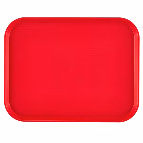 (12 komada) CAMBRO | Fast Food Pladanj - Pravokutni - 360x460 mm - Visoki profil - Crvena boja