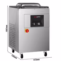 Komorna vakuumska pakirka – 25 m³/h – 1,2 kW – digitalna – s ispiranjem plinom