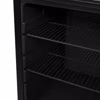 GASTRO-COOL | Commercial Promotional Display Fridge with illuminated canopy – 21 L – single glass door – black