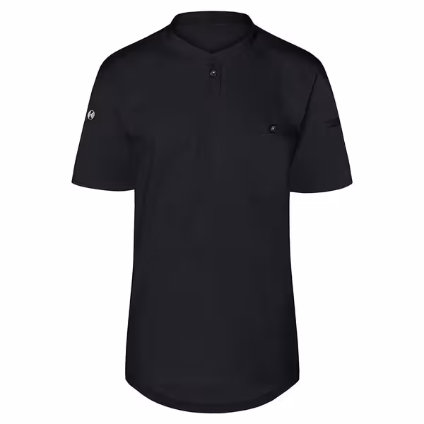 (6 pieces) KARLOWSKY | Men's Short Sleeve Performance Work Shirt – Slim Fit - Black - Size XXL