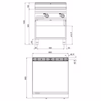 Plită de gătit electrică – 11,4 kW – netedă – cu finisaj lucios