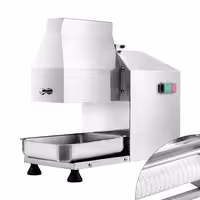 Električni stroj za omekšavanje mesa - materijal: nehrđajući čelik - max. širina reza: 180 mm - snaga: 350 W - dimenzije: 205 x 465 mm - napon/faza: 230 V monofazna