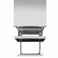RST-laatikosto - ruostumaton teräs, musta - 2 vetolaatikkoa - 400x620 mm