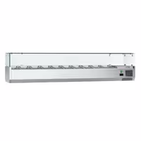 Vitrină frigorifică de ingrediente ECO - 2000x335 mm - 10x GN 1/4