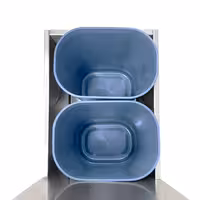 (2 pieces) Commercial plastic inner bins for waste bins - 10 litres