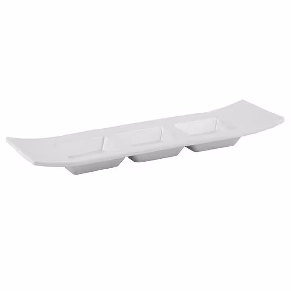 (6 adet) Sos Kasesi - Melamin - CASUAL - 290x90mm - Köşeli - Derinlik:30mm - Beyaz