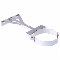 Zidni nosač dimovodne cijevi - od nehrđajućeg čelika - podesivo (250 - 360 mm) - Ø 201 mm