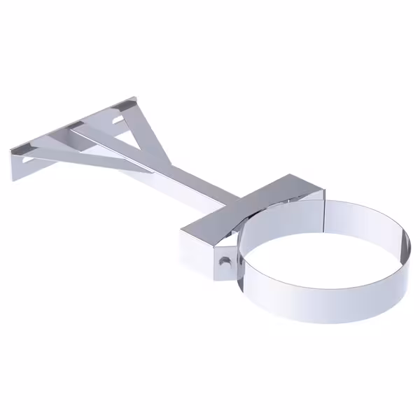 Zidni nosač dimovodne cijevi - od nehrđajućeg čelika - podesivo (250 - 360 mm) - Ø 401 mm