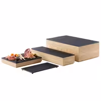 Ahşap Sunum Kutusu - VALO - GN 1/1 - Kahverengi - 530x325x85mm