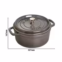 STAUB | LA COCOTTE - Cocotte - Ø 260 mm - Lijevano željezo - Grafitno siva boja