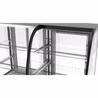 Commercial cake display fridge Self-Service - 1400mm - Double glazing - with 2 glass shelves - for patisserie